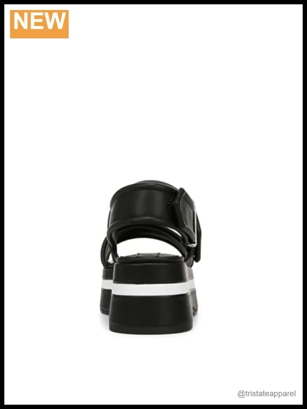 Faux Leather Platform Slingback Sandals Casual Open Toe
